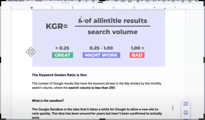 KGR-keyword research